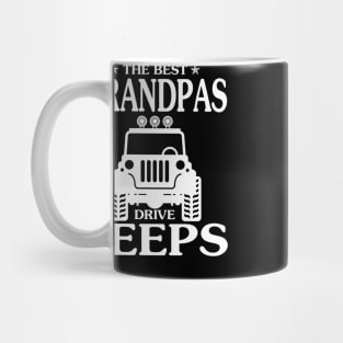 The best Grandpas drive jeeps father's day gift funny jeep fip flops jeep men jeep dad jeep boy jeep kid jeeps lover Mug